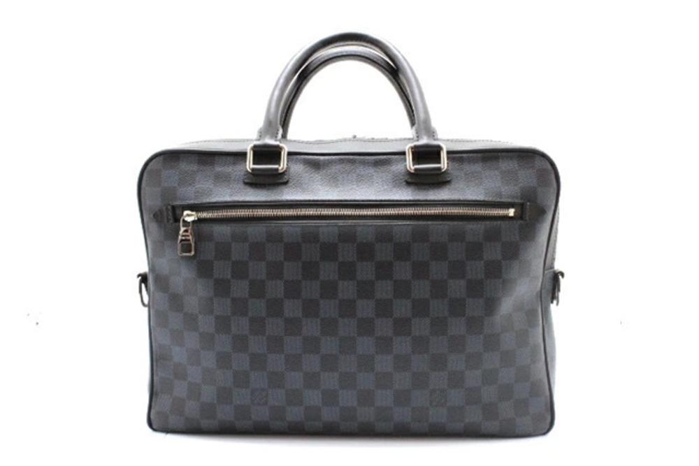 LOUIS VUITTON PDB Handbag Damier Graphite Black